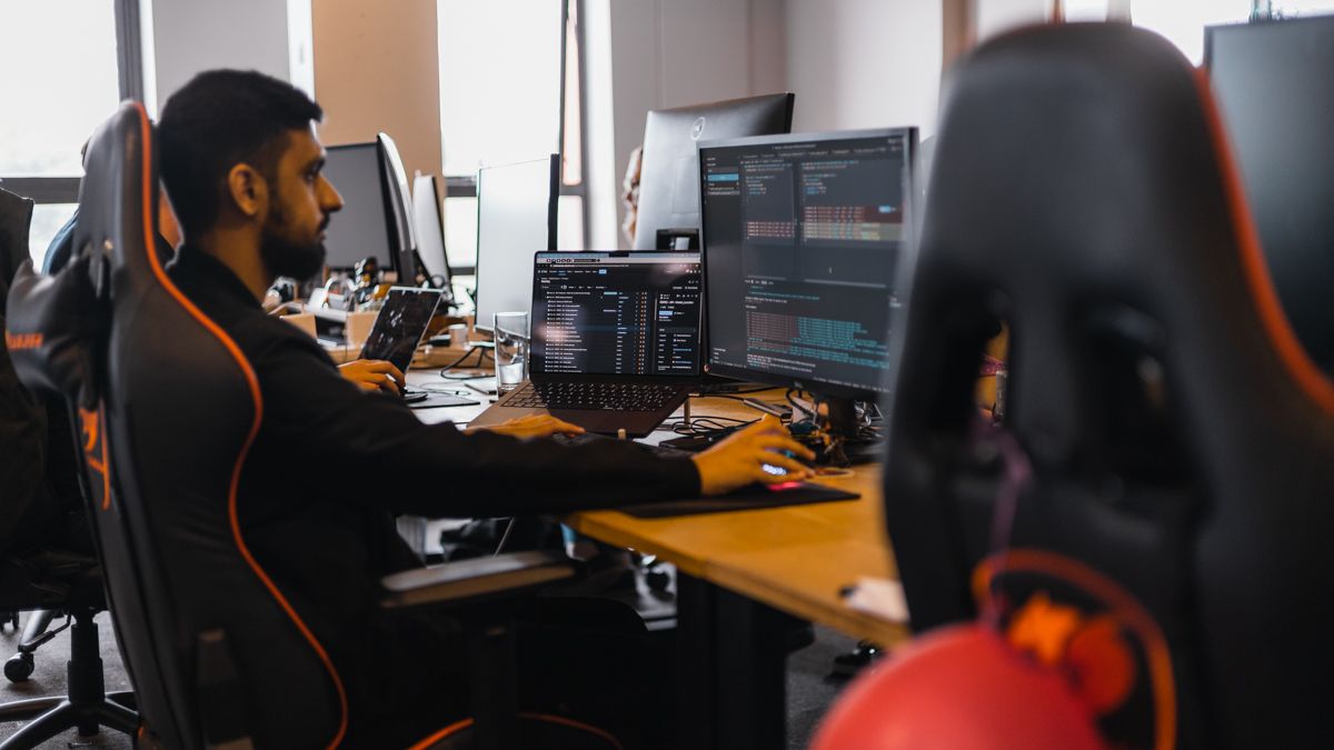 A Codehesion developer at work at his desk